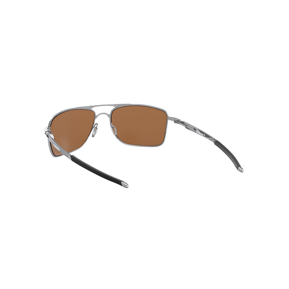 Oakley OO4124 sunglasses in silver, side view