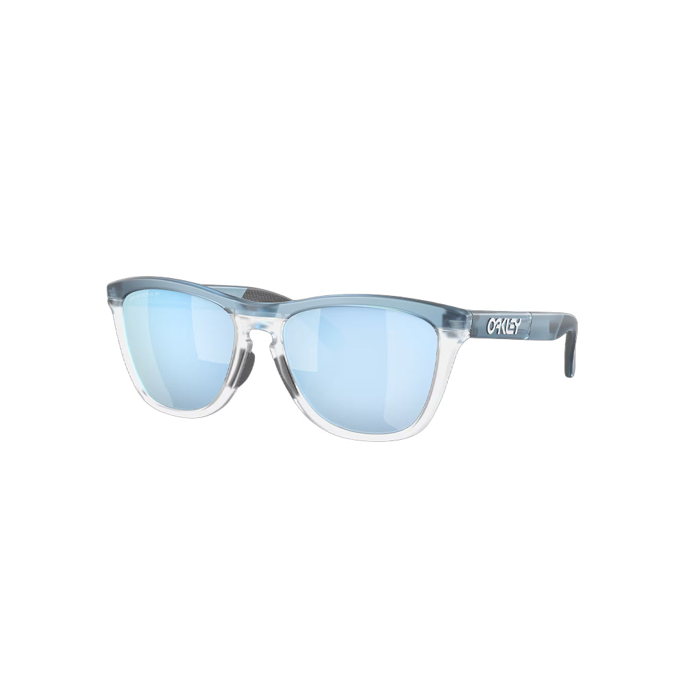 Oakley OO9284 sunglasses in blue, 45° view