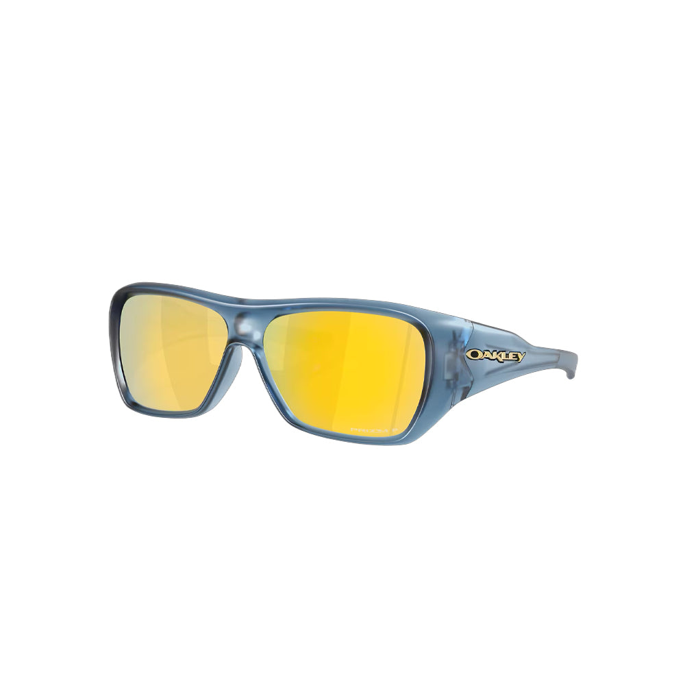 Oakley OO9492 sunglasses in blue, 45° view