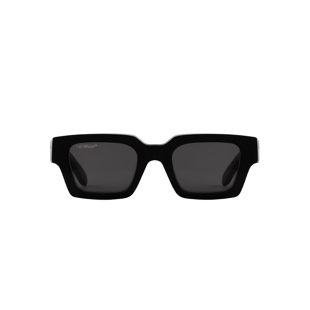 Off-White OERI008 sunglasses in black, front view