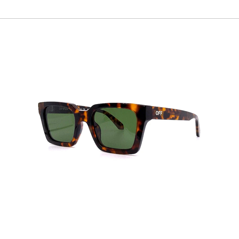 Off-White OERI086 sunglasses in havana, 45° view