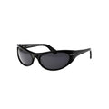 Off-White OERI094 sunglasses in black, 45° view
