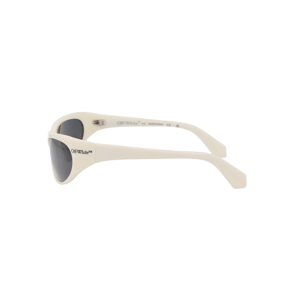 Off-White OERI094 sunglasses in white, side view