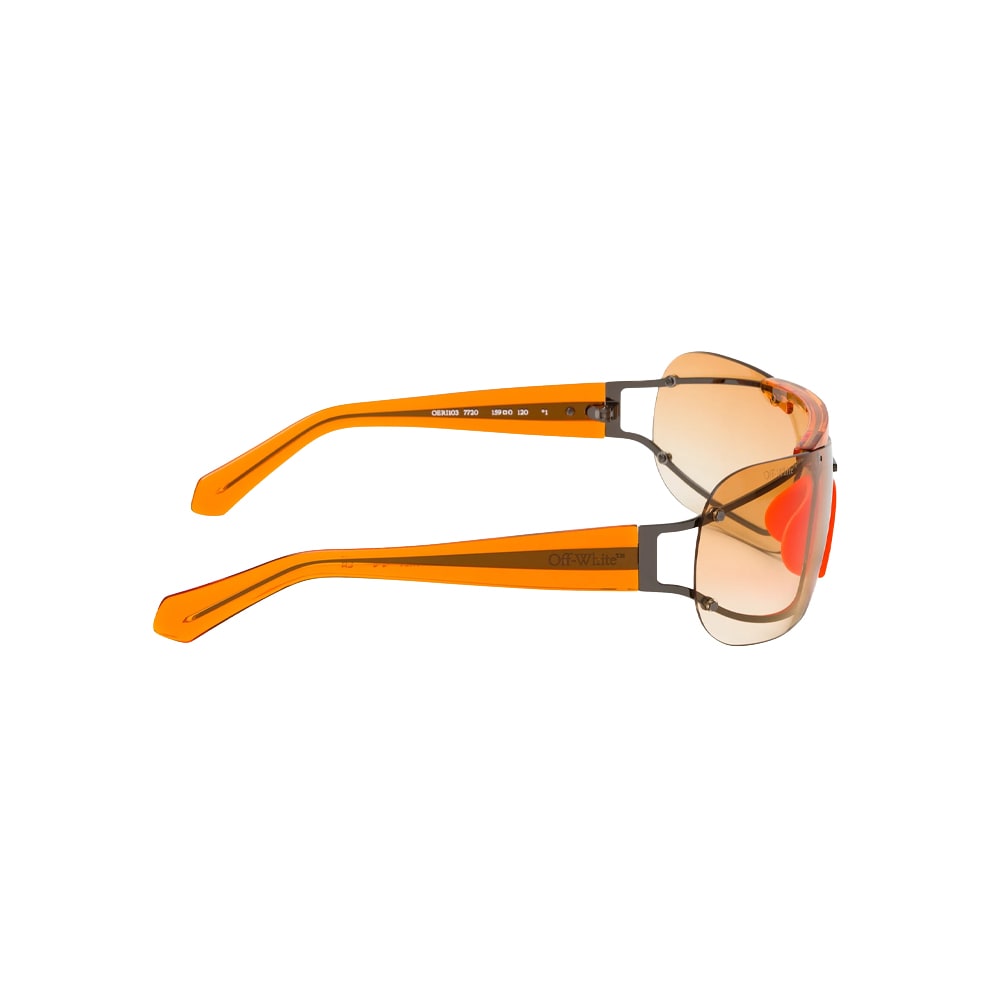 Off-White OERI103 sunglasses in orange, side view