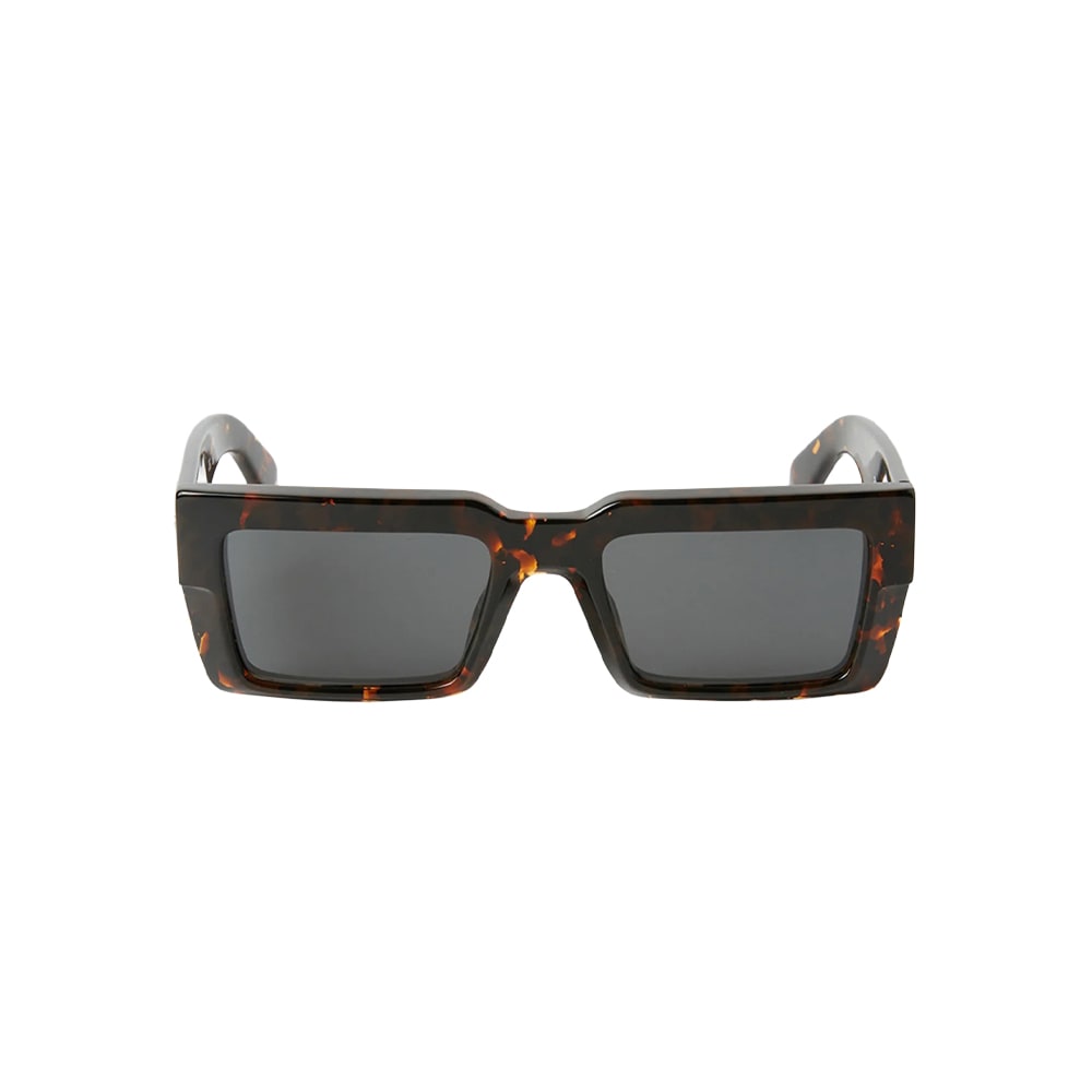Off-White OERI114 sunglasses in havana, front view