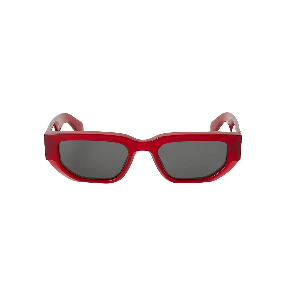 Off-White OERI115 sunglasses in red, front view