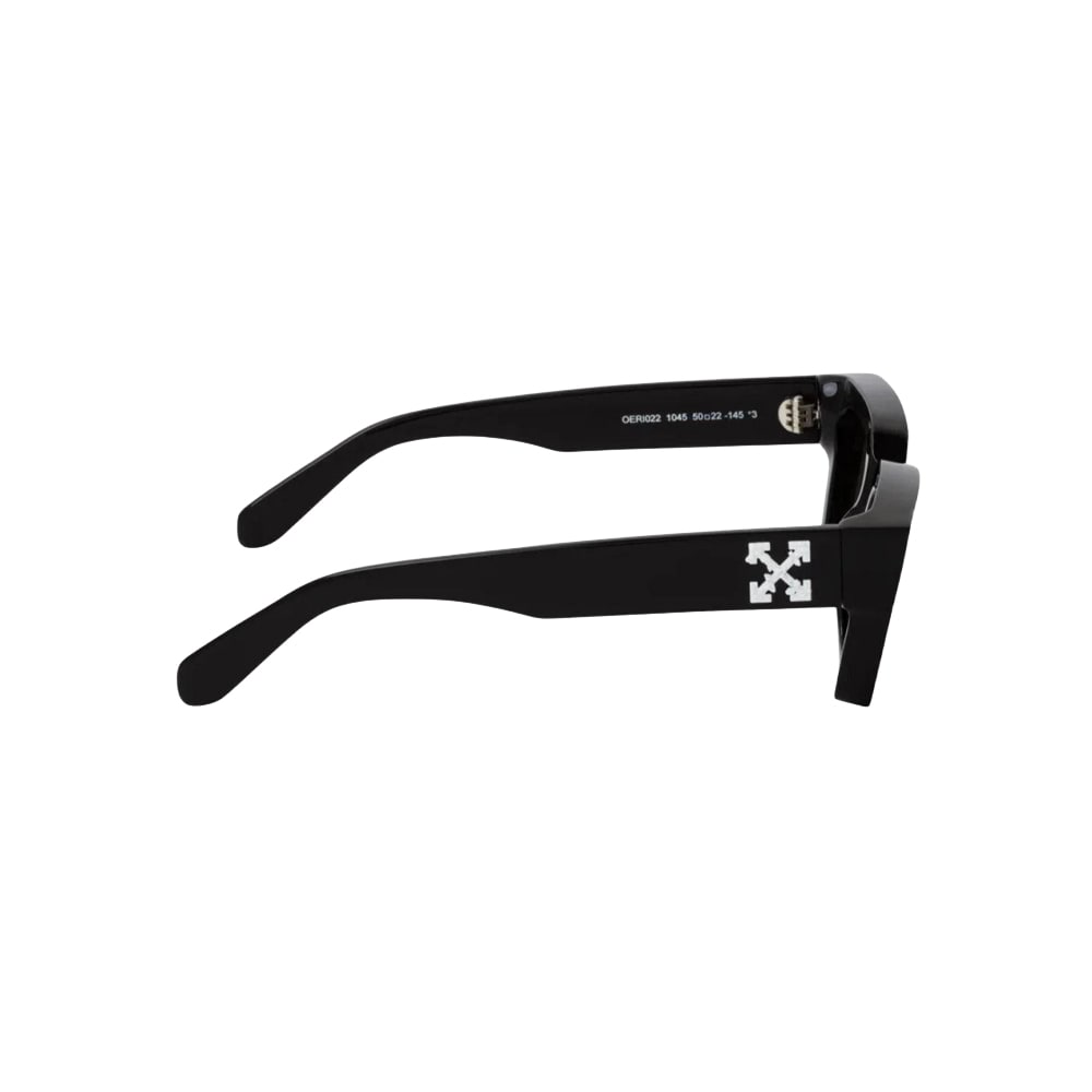 Off-White OERI120 sunglasses in black, side view