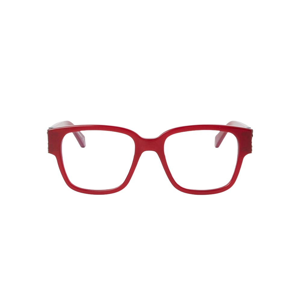 Off-White OERJ047 glasses in red, front view