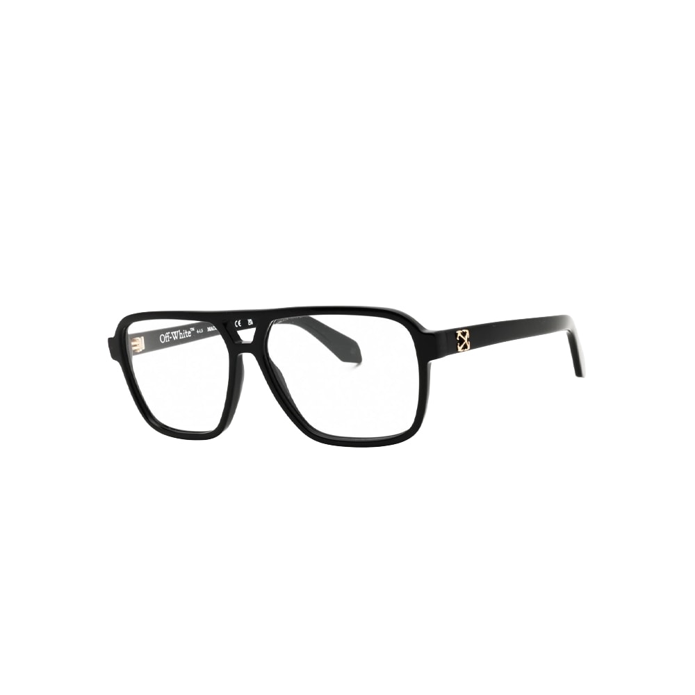 Off-White OERJ081 glasses in black, 45° view