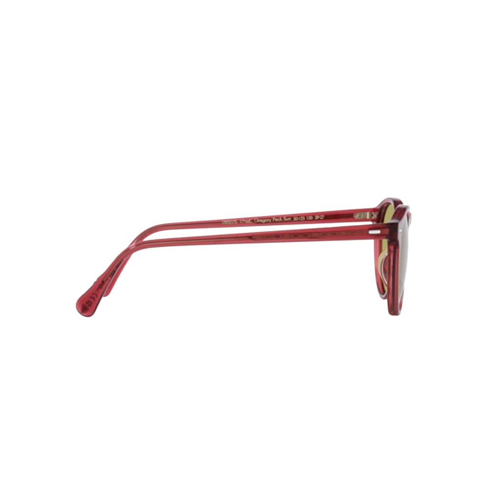 Oliver Peoples OV5217S glasses in red, side view