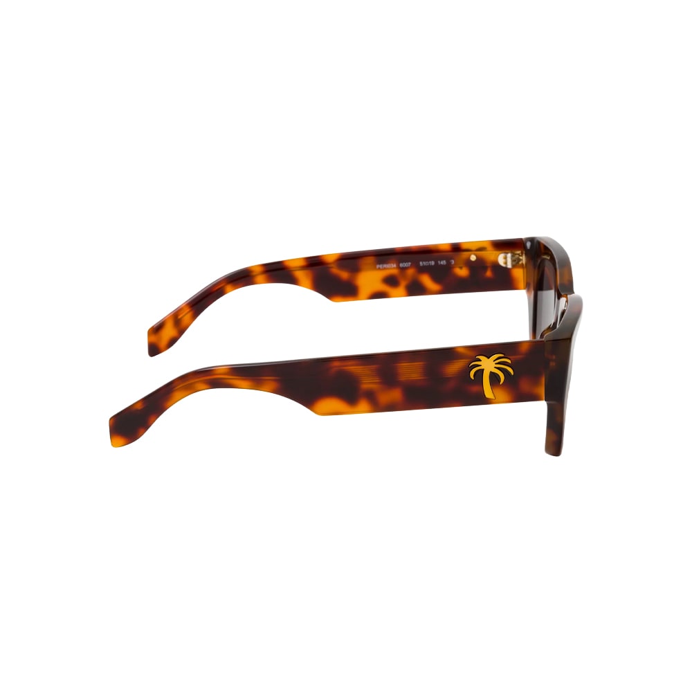 Palm Angels PERI034 sunglasses in havana, side view