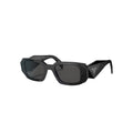 Prada PR 17WS sunglasses in black, 45° view