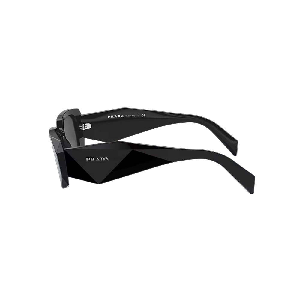Prada PR 17WS sunglasses in black, side view