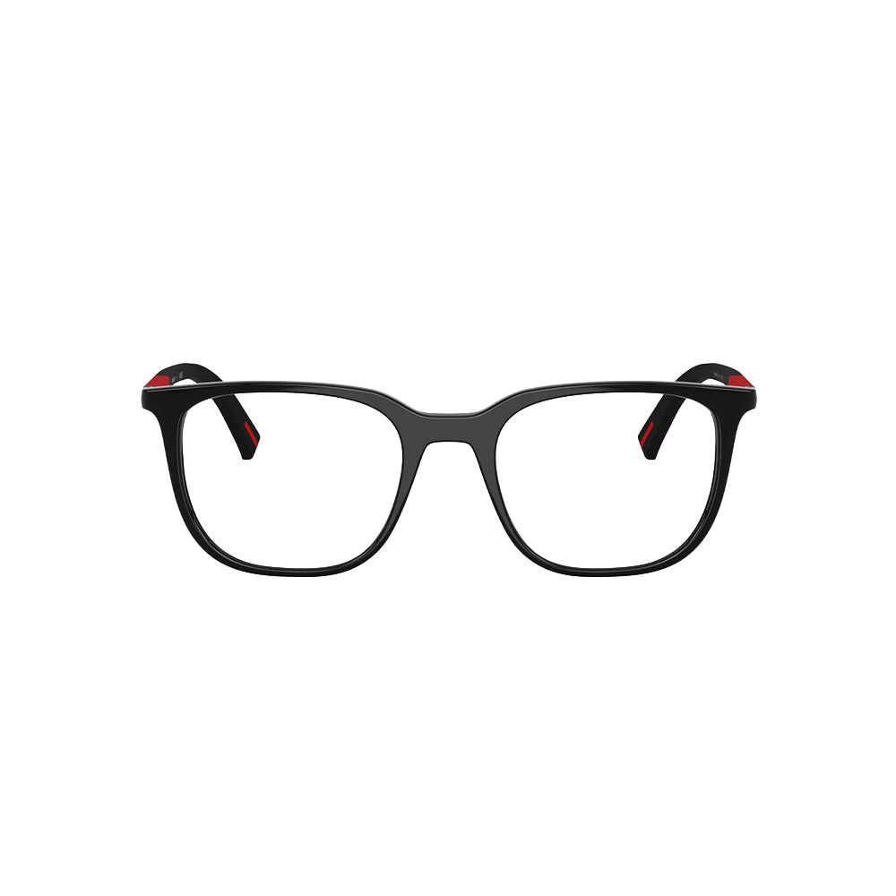 Prada Sport VP5 04R 1AB-1O1 glasses in black, front view