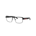 Prada Sport VP5 51R 07F-1O1 glasses in black, 45° view