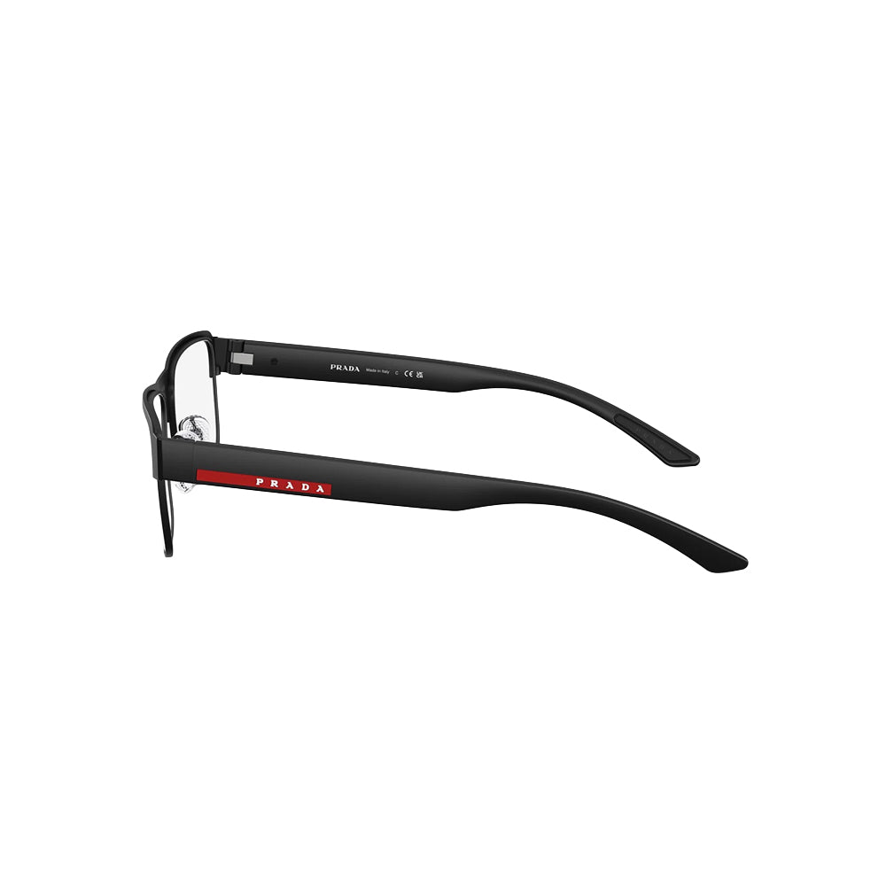 Prada Sport VP5 51R 07F-1O1 glasses in black, side view