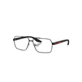 Prada Sport VP5 51T 1BO-1O1 glasses in black, 45° view