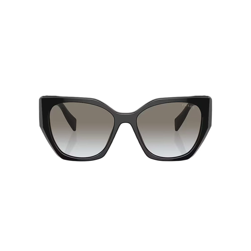 Prada SPR 19Z? 1AB-0A7 sunglasses in black, front view