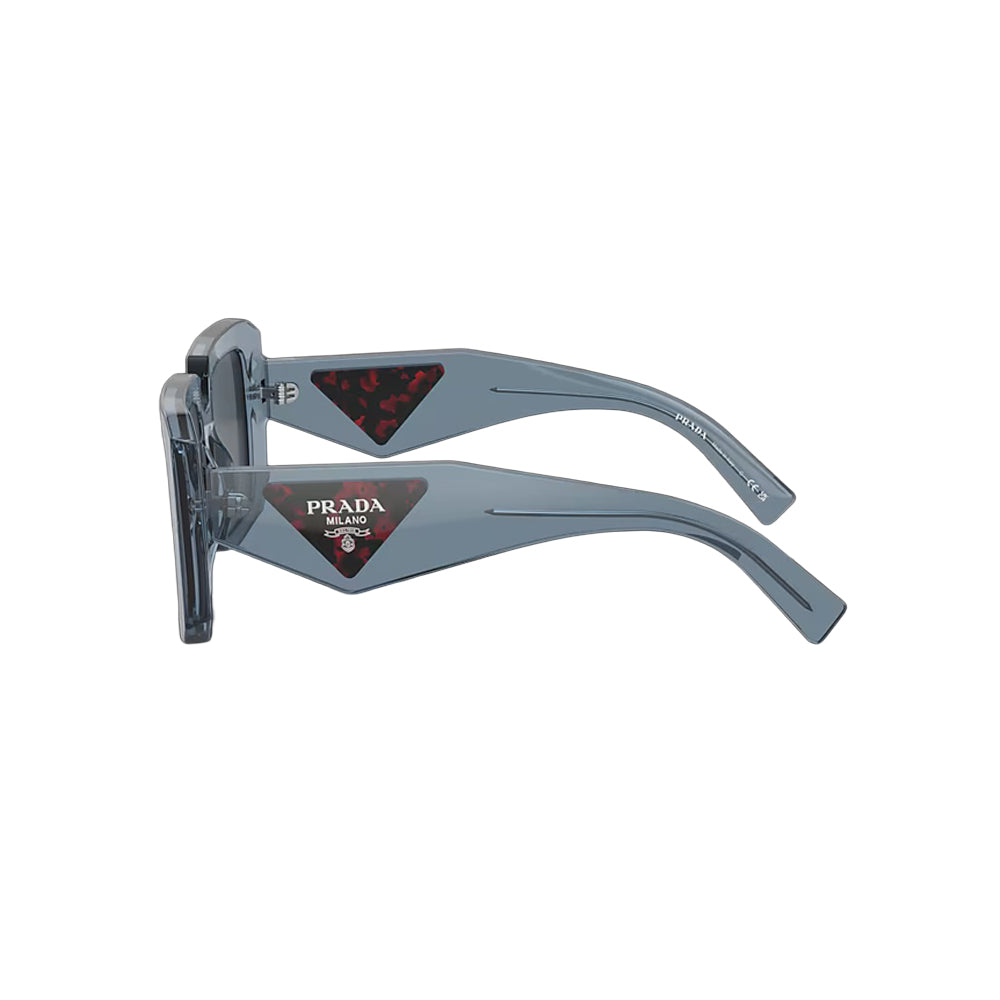 Prada SPR 23Y? 19O-70B sunglasses in grey, side view