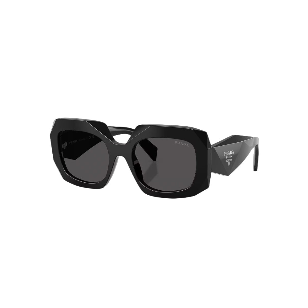 Prada SPR B23? 16K-08Z sunglasses in black, 45° view