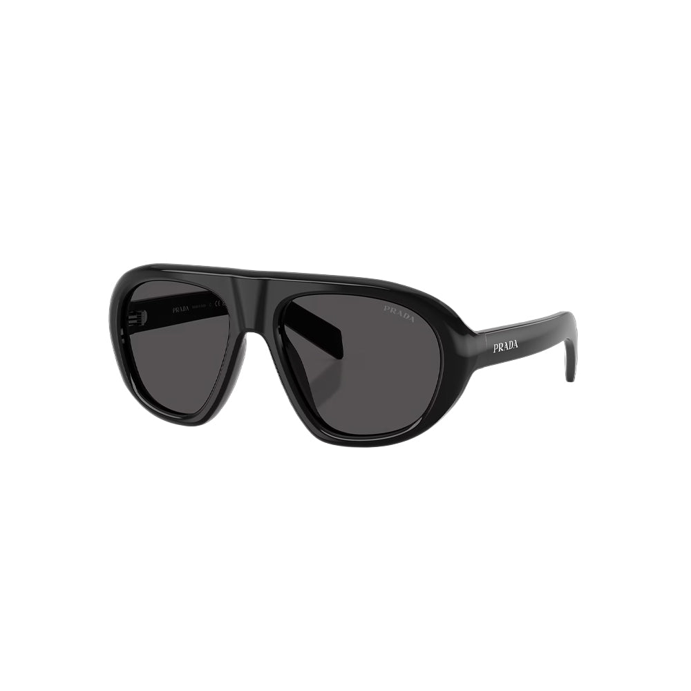 Prada SPR C05 sunglasses in black, 45° view