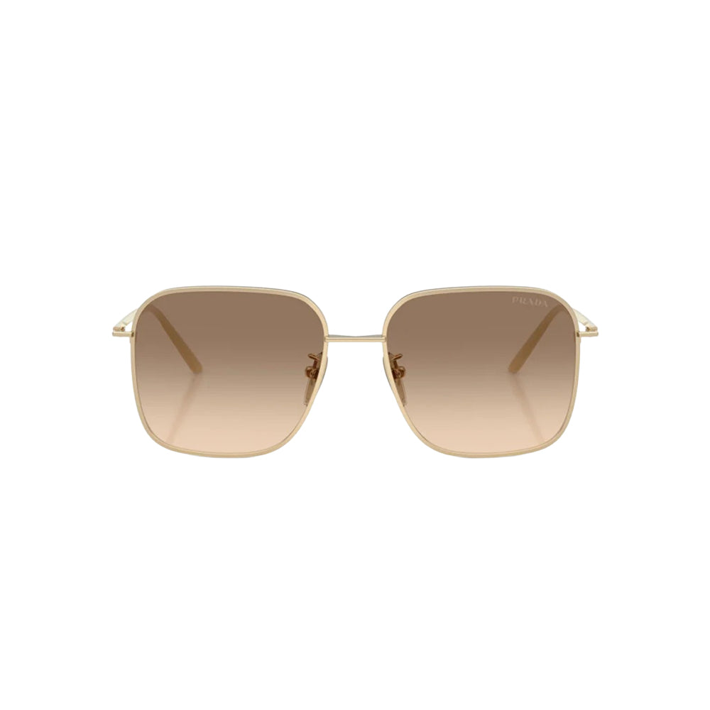 Prada SPR C54-D? ZVN-50T sunglasses in gold, front view