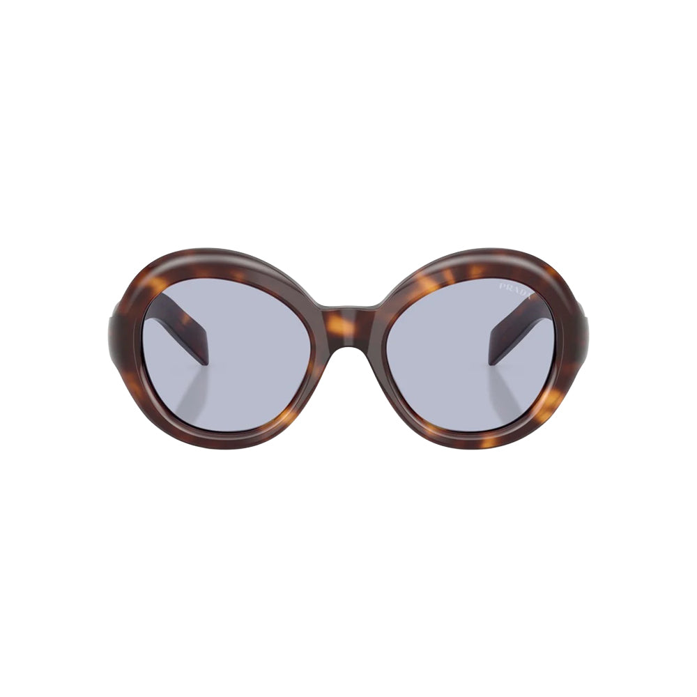 Prada SPR D08-U sunglasses in havana, front view
