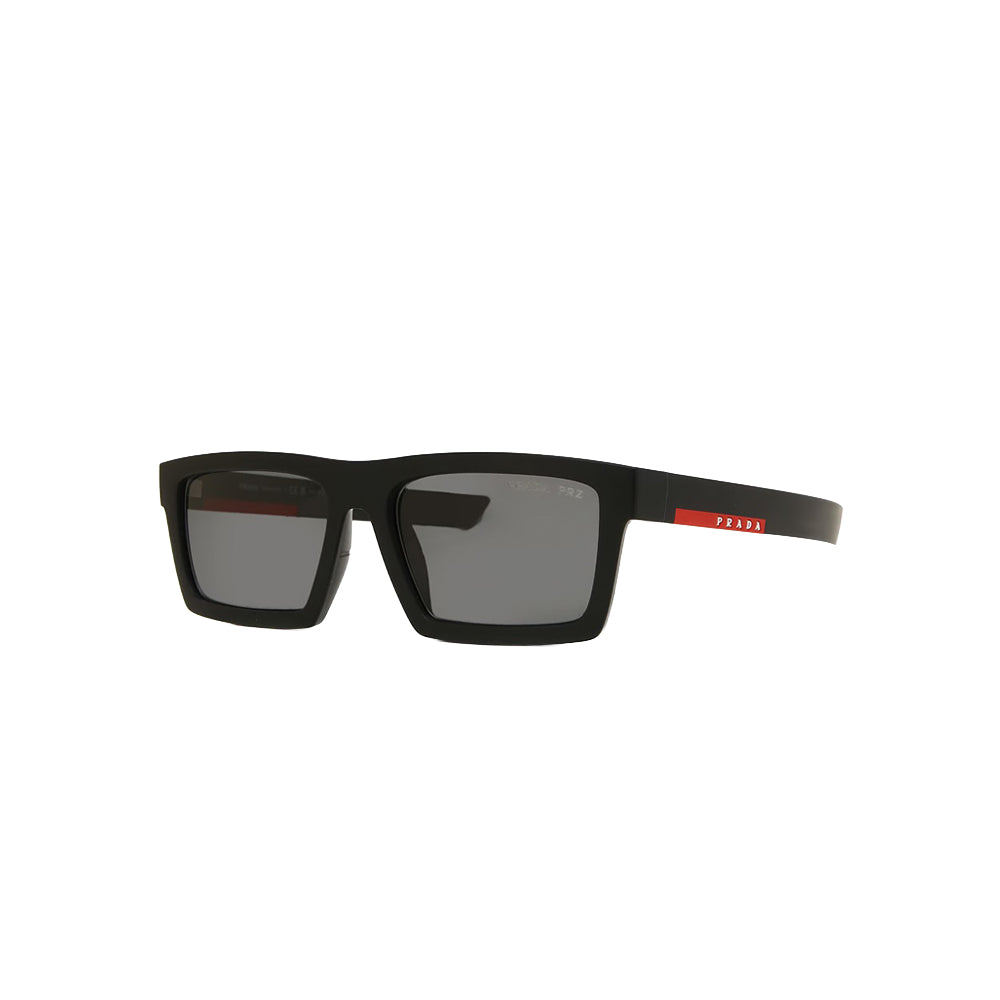 Prada SPS 02Z-U1BO-02G sunglasses in black, 45° view