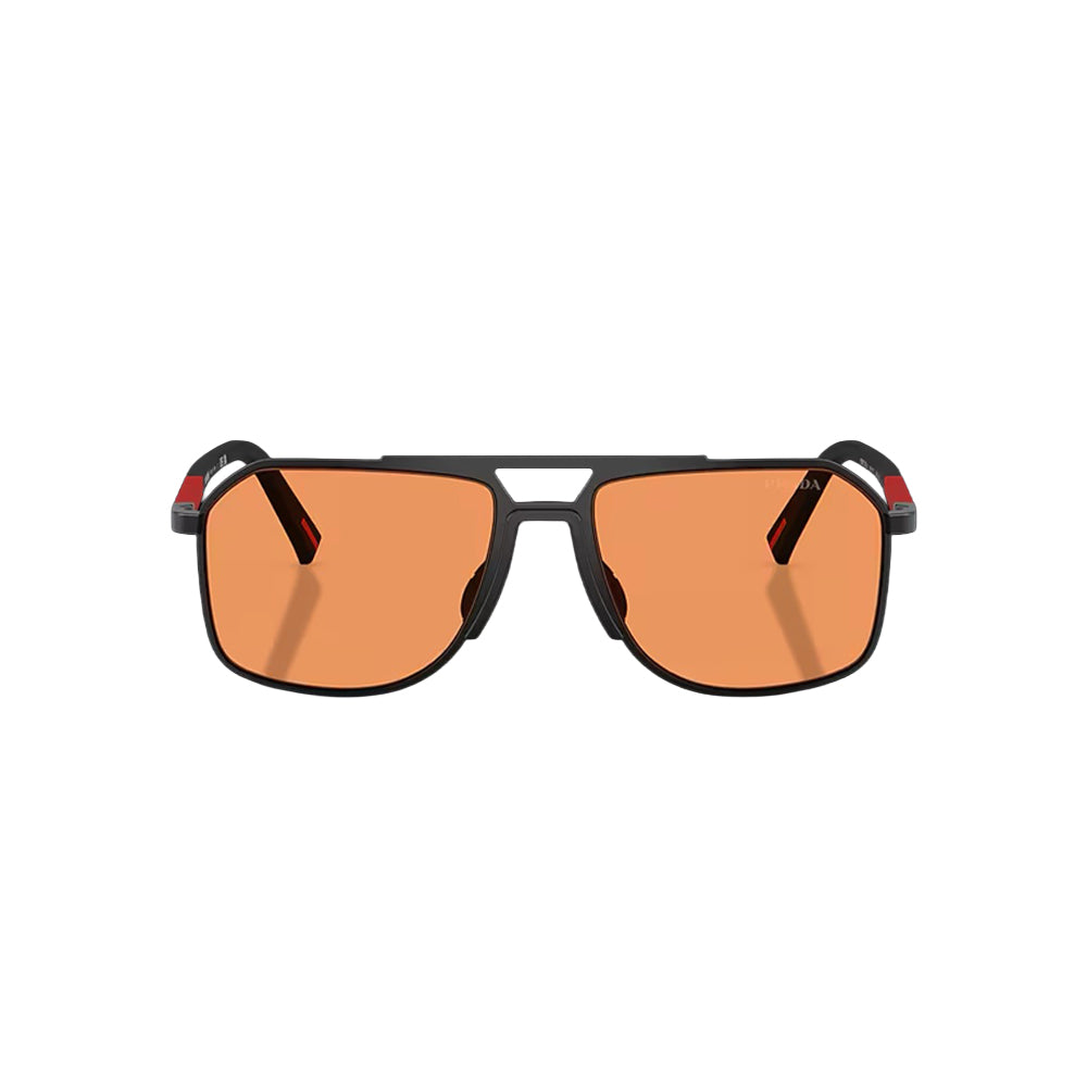 Prada SPS B51 sunglasses in black, front view