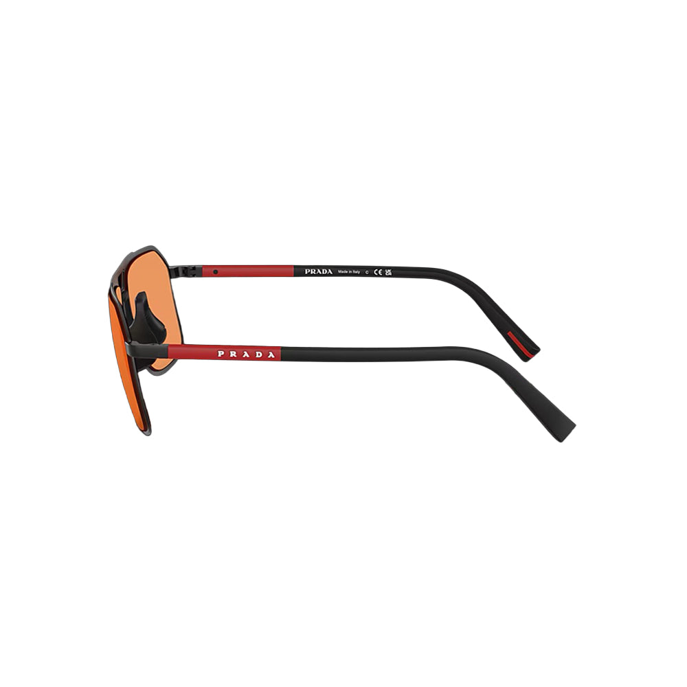 Prada SPS B51 sunglasses in black, side view