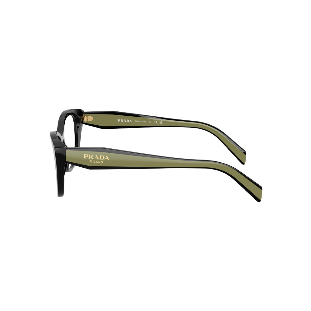 Prada VPR 19W glasses in brown, side view