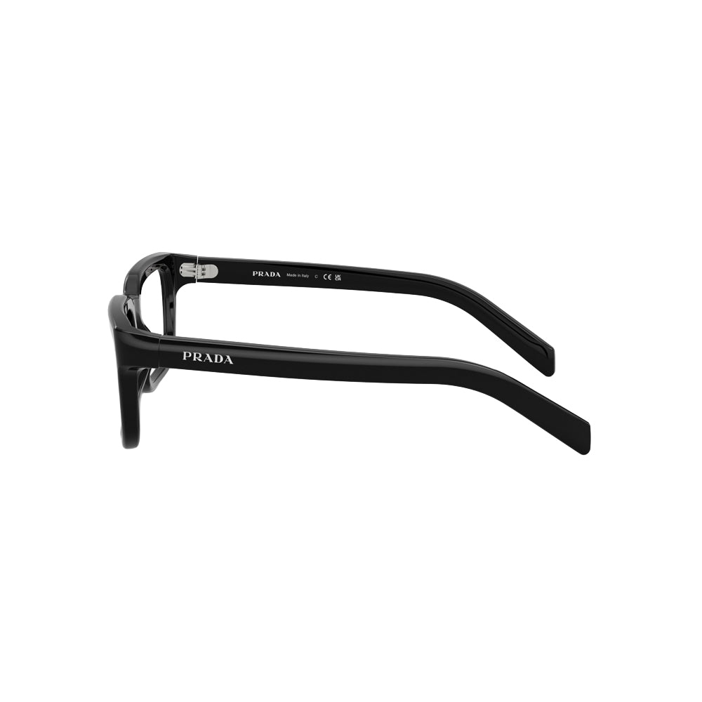 Prada VPR D04 glasses in black, side view