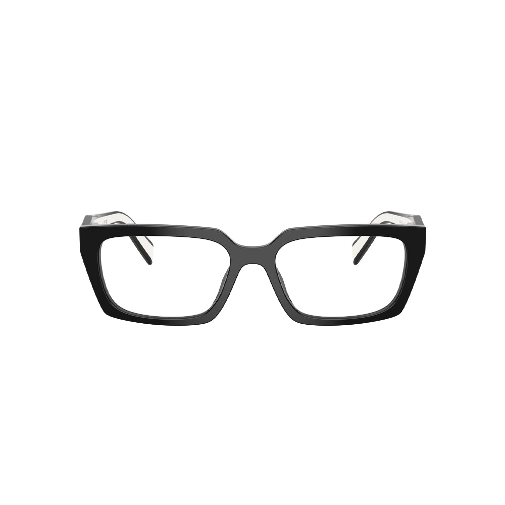 Prada VPR D05 glasses in black, front view
