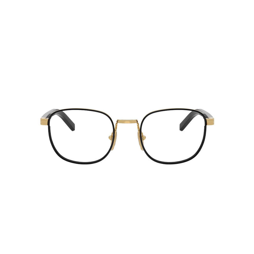 Prada VPR D50 glasses in gold, front view
