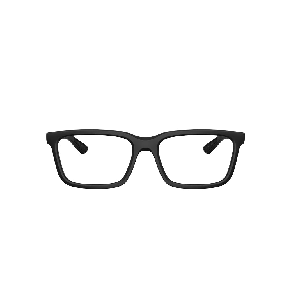 Prada VPS 03P? 1BO-1O1 glasses in black, front view