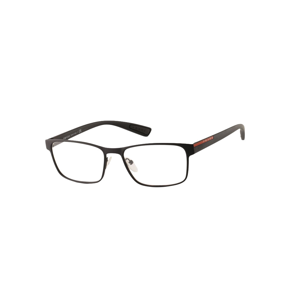 Prada VPS 50G glasses in black, 45° view