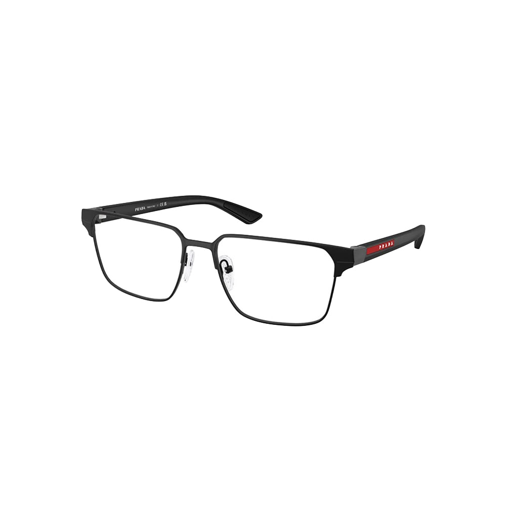 Prada VPS 50T glasses in black, 45° view