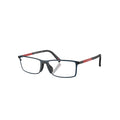 Prada VPS 53Q glasses in black, 45° view