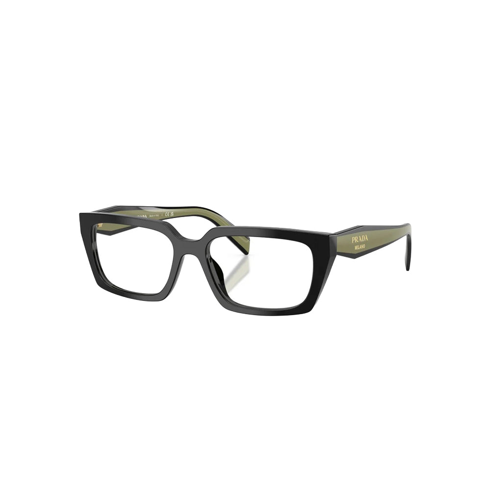 Prada VPS D05V glasses in brown, 45° view
