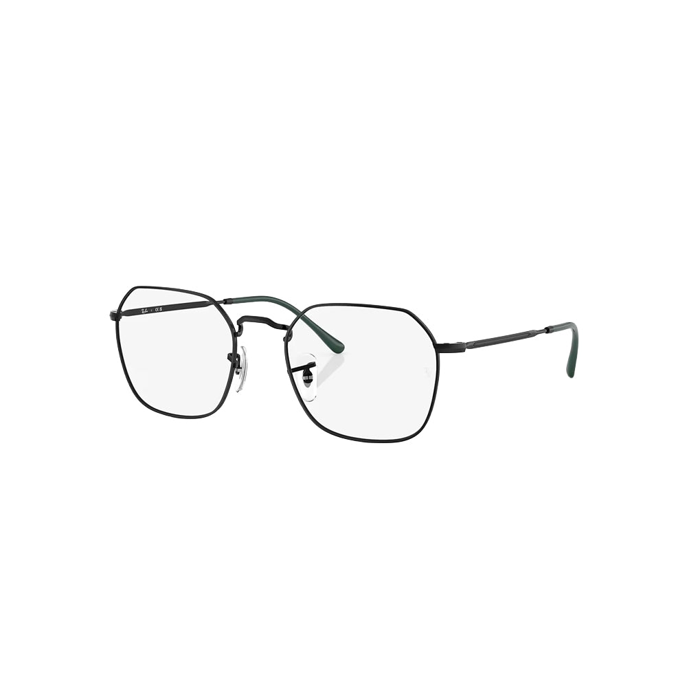 Ray-Ban RB 3694V glasses in black, 45° view