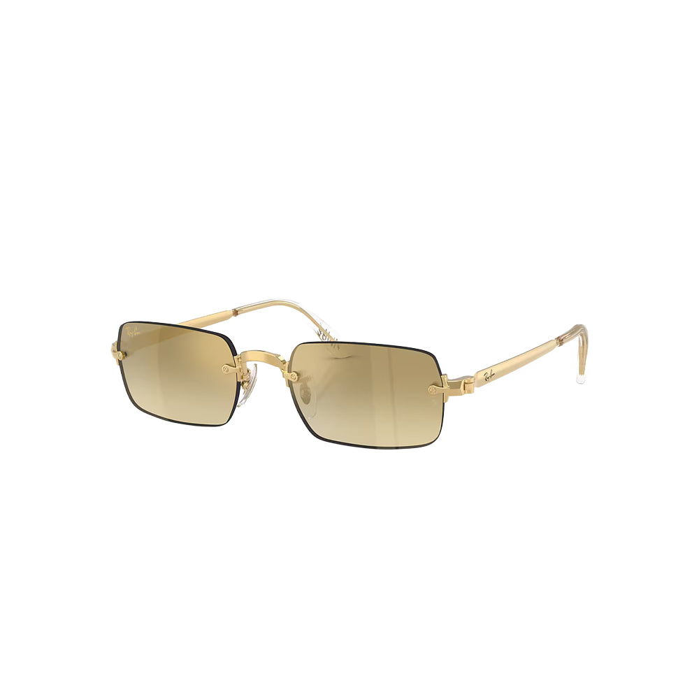Ray-Ban RB 3928 sunglasses in gold, 45° view
