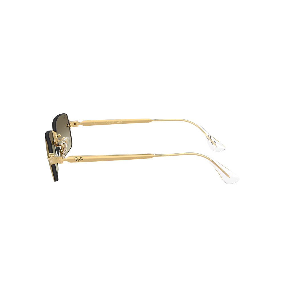 Ray-Ban RB 3928 sunglasses in gold, side view