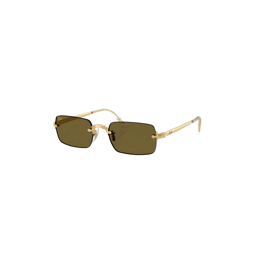 Ray-Ban RB 3928 sunglasses in gold, 45° view