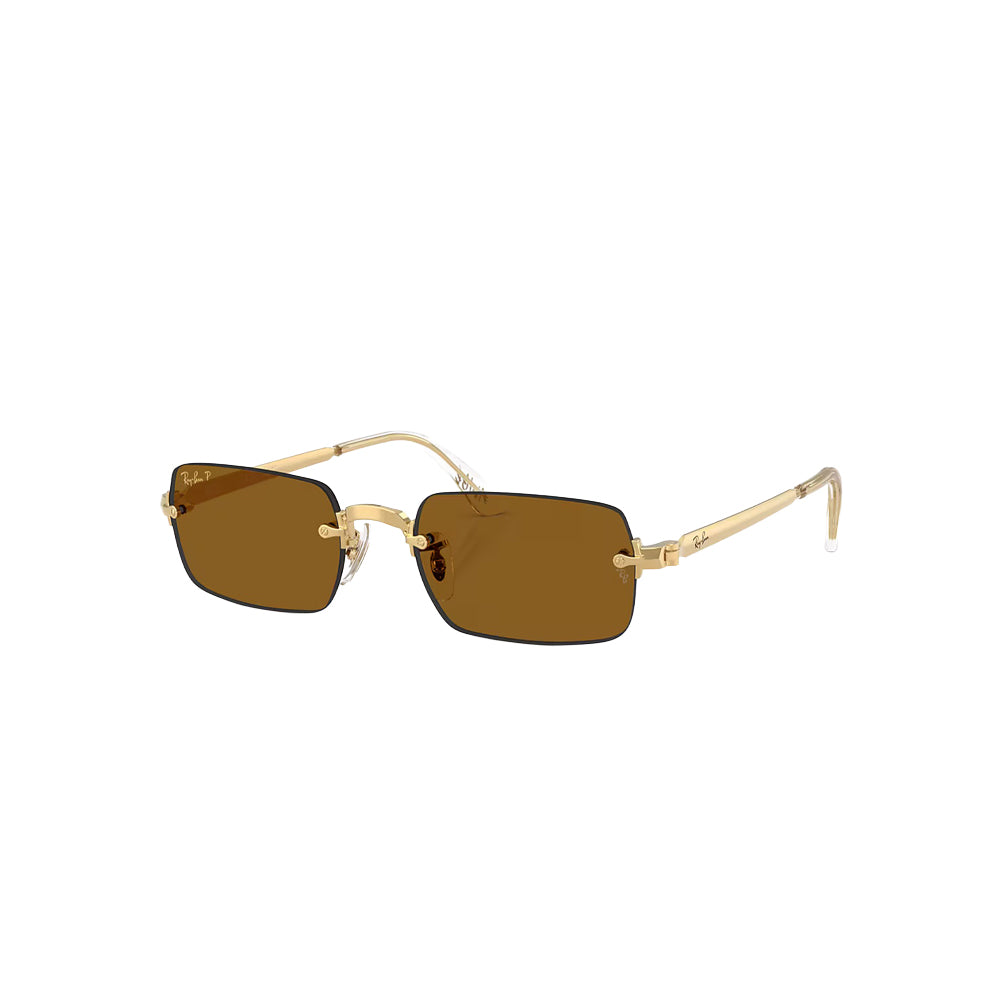 Ray-Ban RB 3928 sunglasses in gold, 45° view