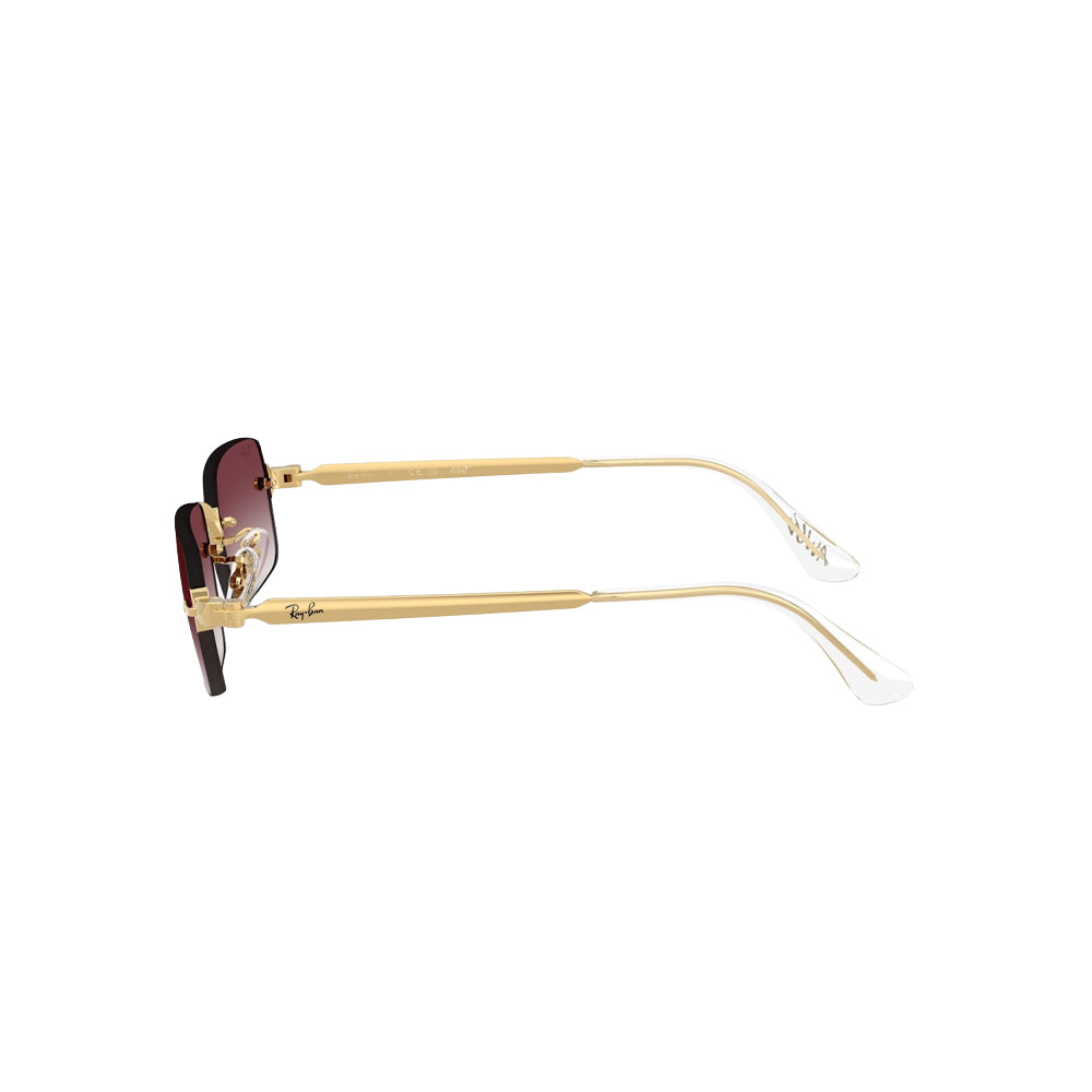 Ray-Ban RB 3928 sunglasses in gold, side view