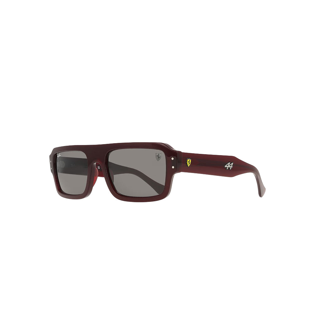 Ray-Ban RB 4454M sunglasses in red, 45° view