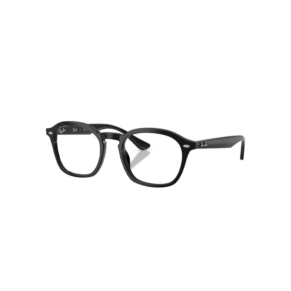 Ray-Ban RB 5451 glasses in black, 45° view