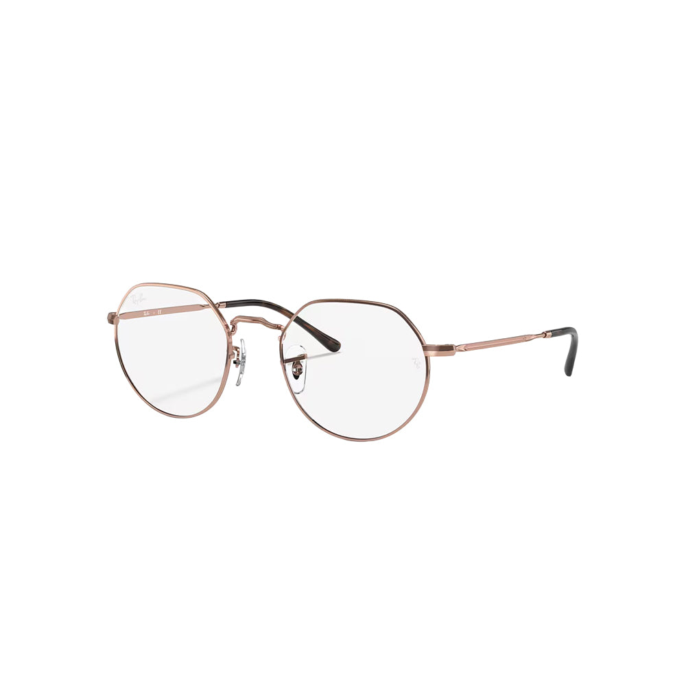 Ray-Ban RB 6465 glasses in gold, 45° view