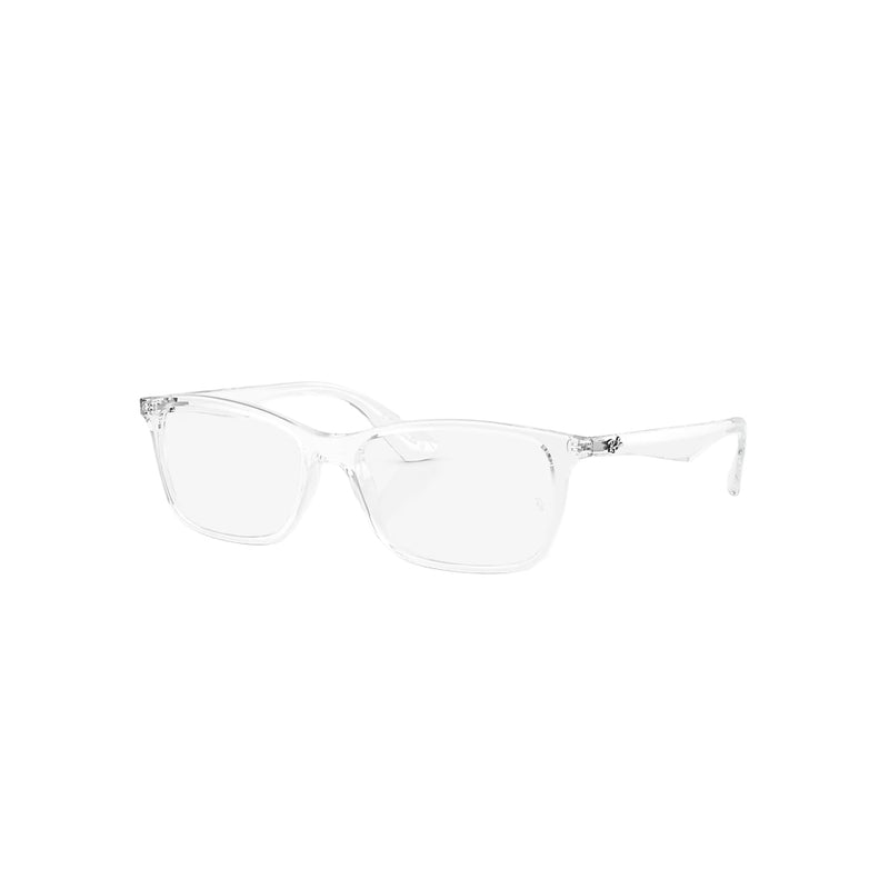 Ray-Ban RB 7047 glasses in white, 45° view