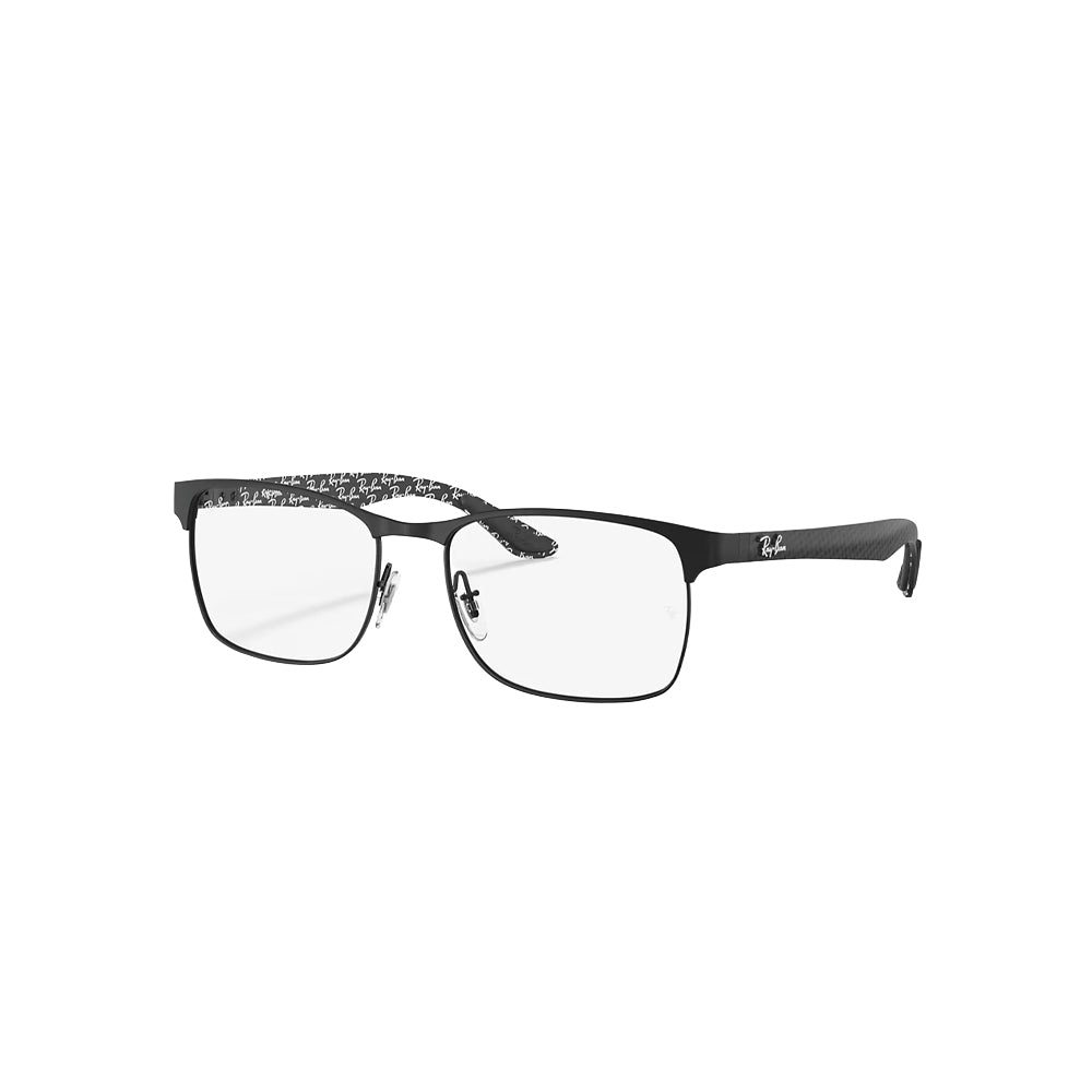 Ray-Ban RB 8416 glasses in black, 45° view